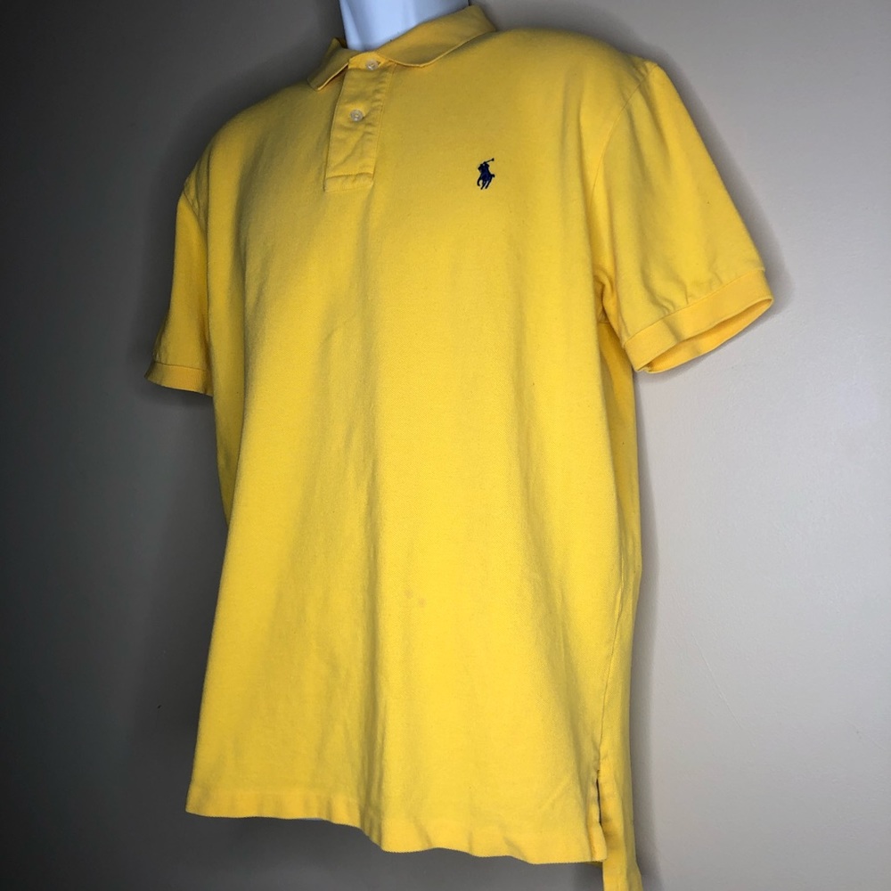 Polo Ralph Lauren Yellow with Navy Blue Pony - Picture 9 of 10